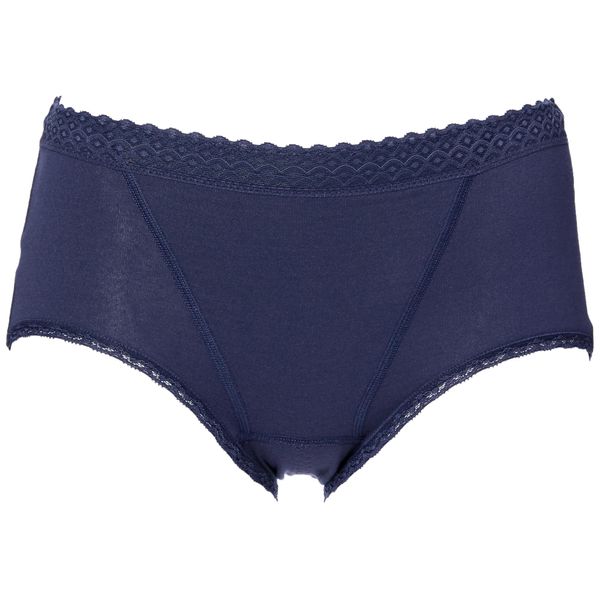 Atsugi 88500AS Women's Panties, Cutness, Pelvic Floor Muscle Support, Cotton Blend Shorts, Standard Length, french navy