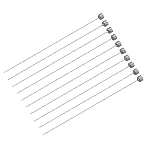 uxcell Straight Ejector Pins, 1mm(0.04") Dia. 65Mn Steel Round Tip Punch 100mm(3.94") Long for Mechanical Maintenance 20Pcs
