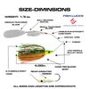 Luck E Strike Hydra-Vibe 1/2 Ounce Spinnerbait with Custom Blades for High Frequency Pulse