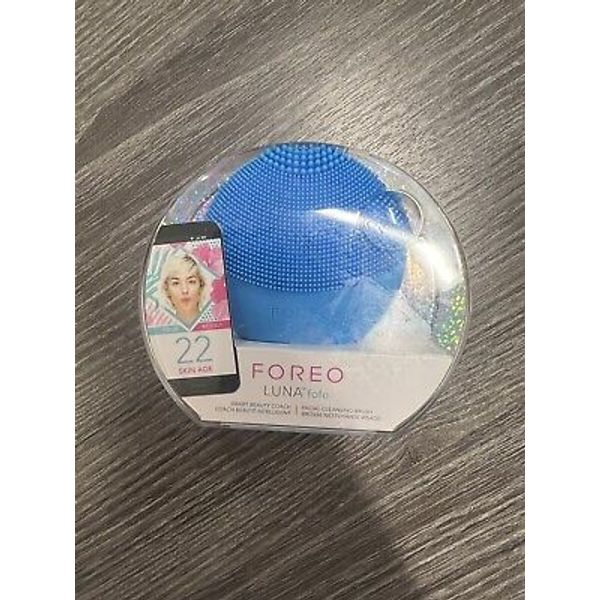 Foreo Luna fofo Facial Cleansing Brush Aquamarine New Sealed Package Free Ship