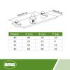 AMIG 004711 Brass Padlock 3/20mm Long Arch