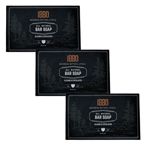 Live Bearded - Bar Soap | 1880, Pack of 3