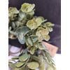 Succulent Leaf-Greenery Candle Ring-Artificial Plastic-1.5" inner-Ring 7" Wide