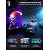 Stream Control Deck - SOOMFON Studio Stream Controller with 15 Macro Keys & Dashboard, Customized LCD Buttons to Trigger Actions in OBS, Twitch, YouTube, Perfect for Live Streaming Video Editing