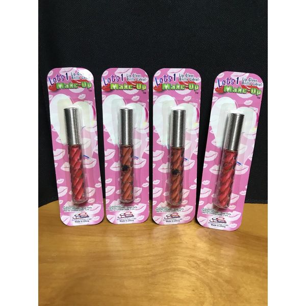 LOT OF (4) PK  LETS MAKE-UP Set  For KidS Cosmetic Girls Lip Gloss