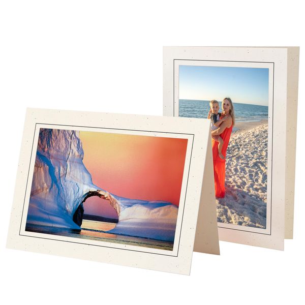Photographer's Edge, Photo Insert Card, 10 Blank Cards and Envelopes, All Occasion Cards, for 4x6 Photos - Raven Black