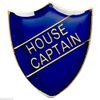 Emblems-Gifts House Captain Shield Shape Badge ideal for schools (blue)