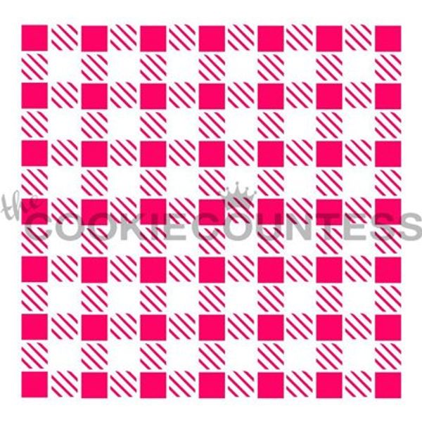 The Cookie Countess (kukki-kauntesu) Stencil/Gingham Check