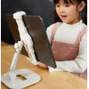 Folding Cell Phone Holder Desktop Tablet Computer Shelf Multi-functional Metal for Bedside Beds (4-11 inch, Black)