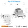 HOLACA Gutter Mount Compatible with AOSU 2K Surveillance Camera Outdoor Battery Solar Gutter Mount + Camera Cover