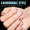 TOMICCA Nail Tip Sanded Nail Tip Short Full Cover Plain Tip Clear Tip Practice Commercial Use