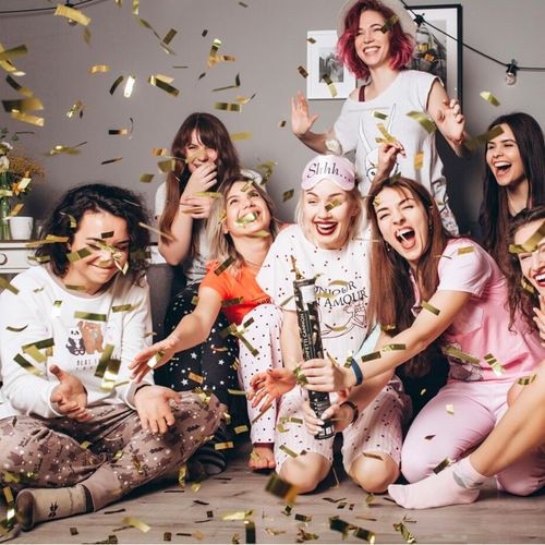 Confetti Cannons Confetti Poppers,15 Inch Gold Party Poppers Confetti Shooters, WORKKEEP Yello Confetti Pop for Birthday Wedding Celebration Halloween Decorations Air Powered Confetti Gun