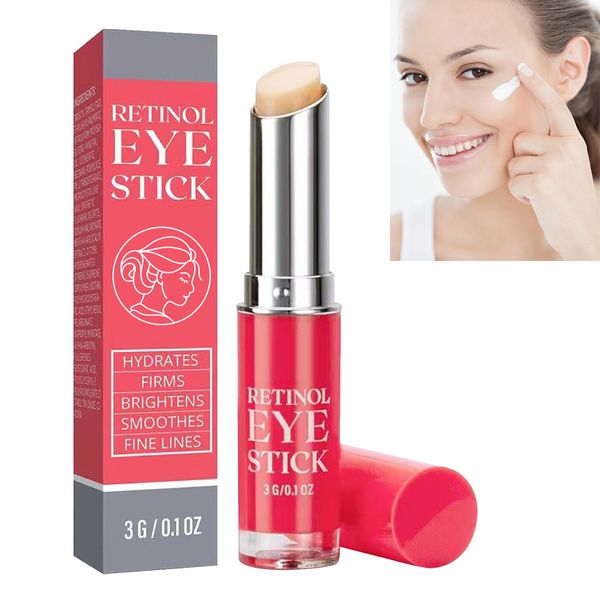 Retinol Eye Balm For Wrinkles,Retinol Eye Balm Stick,Retinol Eye Cream for Dark Circles and Puffy Eyes,Reduces Fine Lines Retinol Eye Cream,Under Eye Cream Anti Aging,Retinol Eye Stick