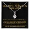 Building Services Engineer Necklace Message Card Box Alluring Standard - We Don't Always Remember - Appreciation Engineering Science Coworker