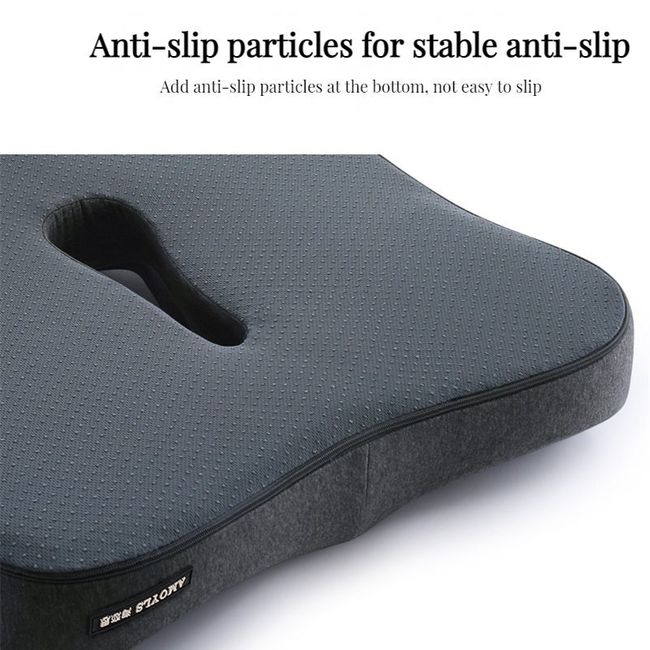 Orthopedic Memory Foam Seat Cushion, Support Waist Back Pillow