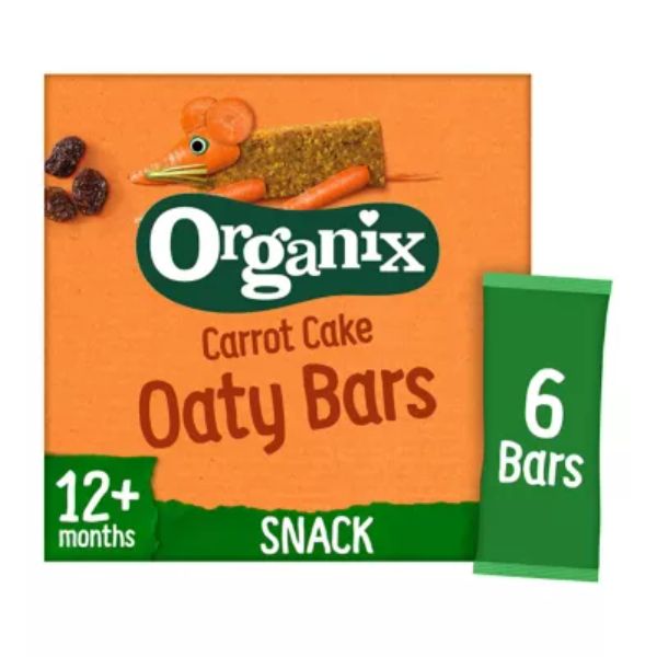 Organix Carrot Cake Soft Oaty Bars (6x23g)