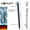 Q-OHUNT ground spike, ground anchor, peg, pulpit attachment, set of 4