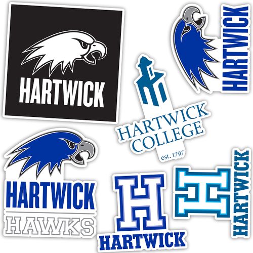 Hartwick College Sticker Hawks Stickers Vinyl Decals Laptop Water Bottle Car Scrapbook T2 (Type 2)