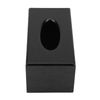 Akozon Bamboo Wood Rectangular Tissue Box - Matte Black (Black)