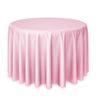 108" Round Polyester Fabric Tablecloths for Wedding Banquet - Pink