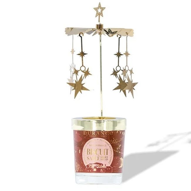 DURANCE Winter Candle (Mini 75g) Shortbread &amp; Biscuit (20h) &amp; Carousel SET (Limited Item) (Christmas) (Free Shipping)