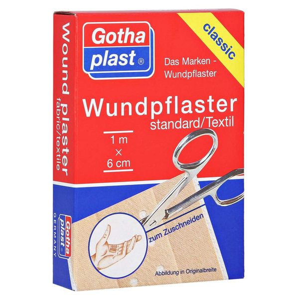 Gothaplast Wundpflaster Standard geschnitten 1m x 6cm, 1 St [Badartikel]