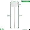 Elixir Gardens ® LARGE WHITE 33cm 13" Plant T Label SL340 x 10