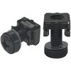 40 Sets M6 Mount Cage Nuts screws,Rack Mounting Bolts for Server Cabinet (Black)