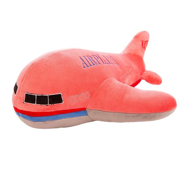 NatureMan 15.7" Airplane Plush Stuffed Toys Aircraft Plush Pillow Model Plane Toys,Children's Room Decoration for Kids (Pink)