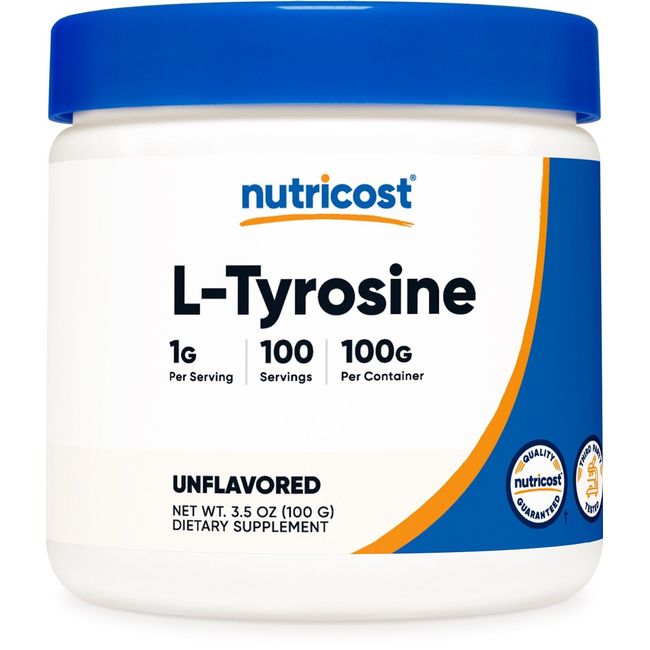 Nutricost L-Tyrosine Powder 100 Grams (100 Servings) - Gluten Free, Non-GMO