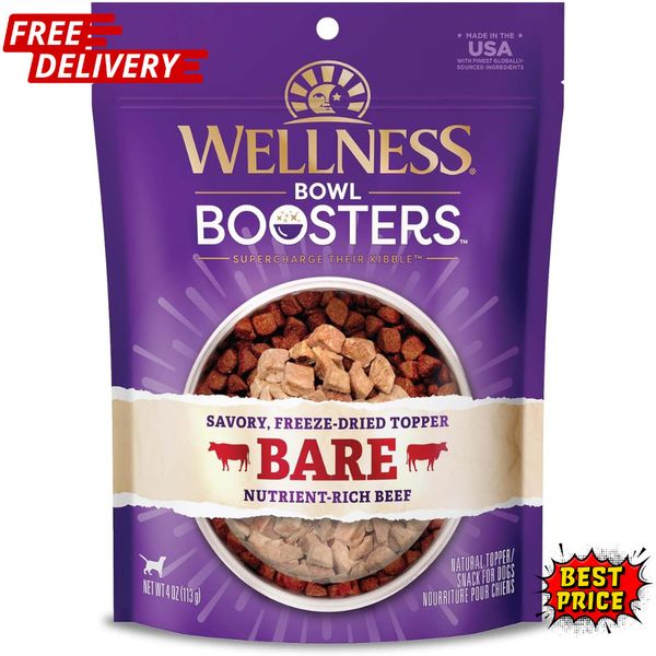 Wellness Core Bare Bowl Boosters for Dogs, Grain-free Freeze-dried Food Mixer