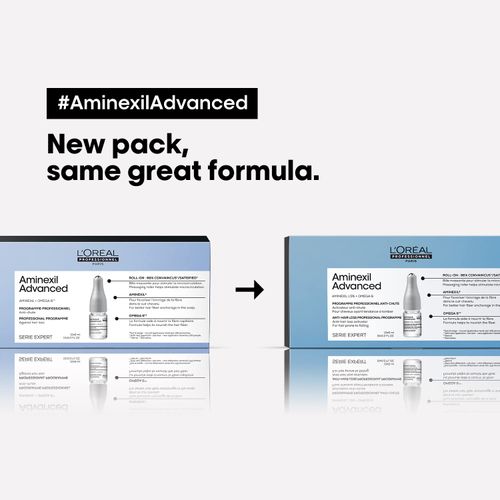 AMINEXIL Advanced ampollas enriquecidas con activos dermatológicos para Cabello 10 x 6 ml