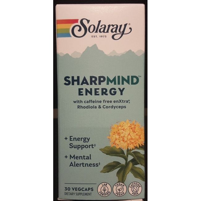 Solaray Sharpmind Energy 30 VegCaps