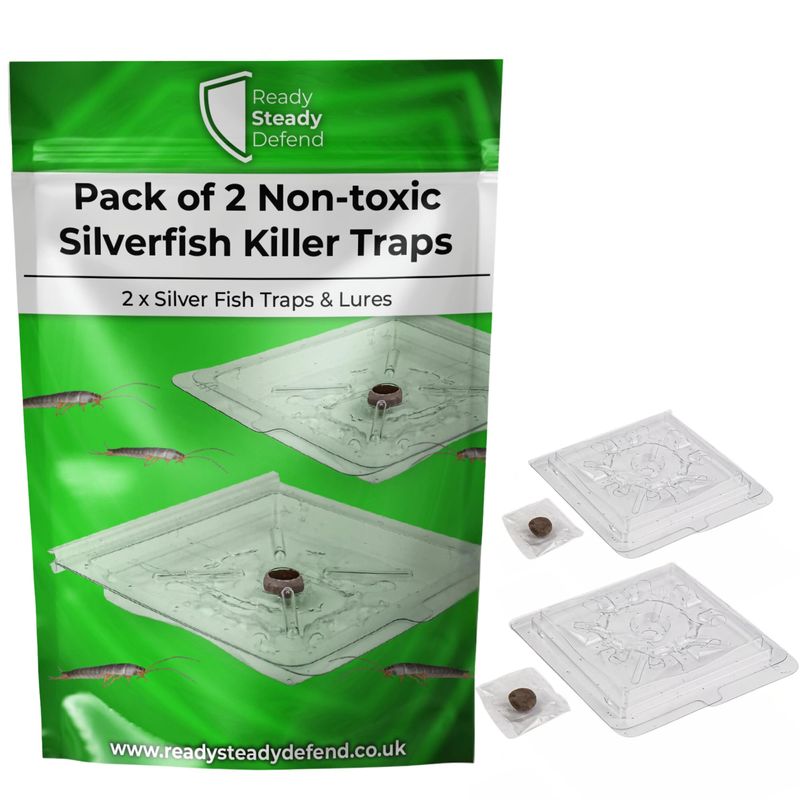 Silverfish Traps - Pack of 2 | Silverfish Killer Bug Catcher | Highly ...