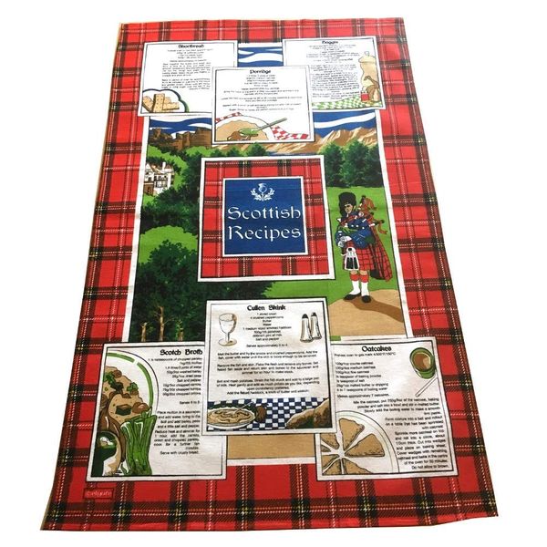 SCOTLAND TEA TOWEL "SCOTTISH RECIPIES"