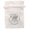 Flox Creative White Organic Small Drawstring Pouch Our Cruise Honeymoon