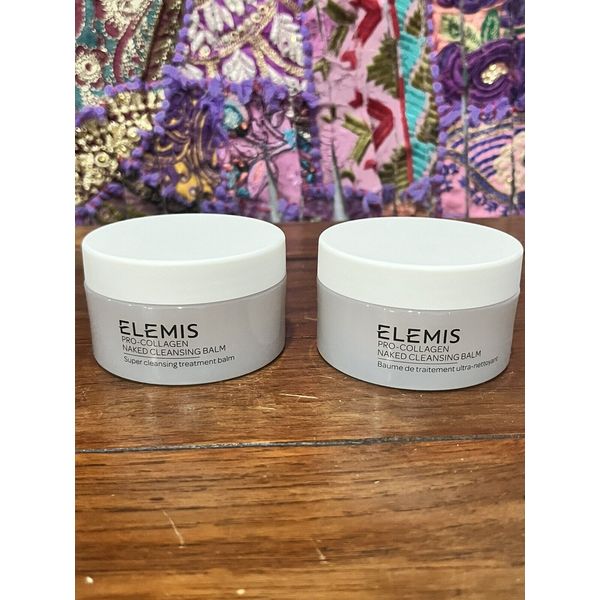 Authentic Elemis Pro Cleansing Balm In Naked 50g 1.7 Fl Oz Set Of 2 New