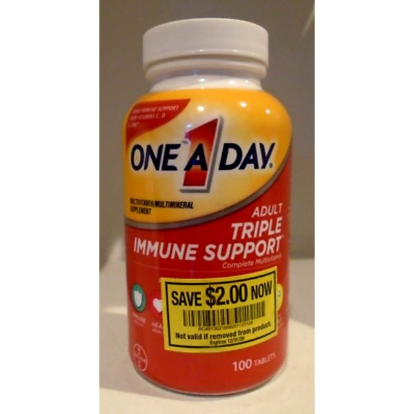 One A Day Adult Triple Immune Support Multivitamin-100 Tablets