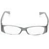 Foster Grant Women's Posh Rectangular Reading Glasses, Blue/Transparent, 52 mm, 2.75