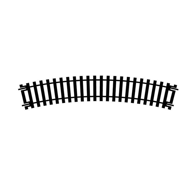 Hornby R606 OO Gauge 2nd Radius Curve Track - Extra Track Pieces for Model Railway Sets, Model Train Track Pieces - Scale 1:76, Black