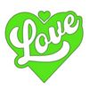 LOVE - vinyl wrap for shirts