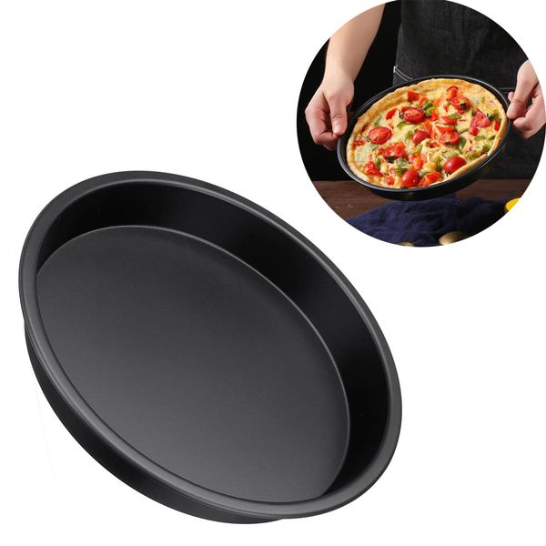 Pizza Baking Tray, Non Stick Pizza Pan, Round Baking Tray for Oven, Chip Pan (8")