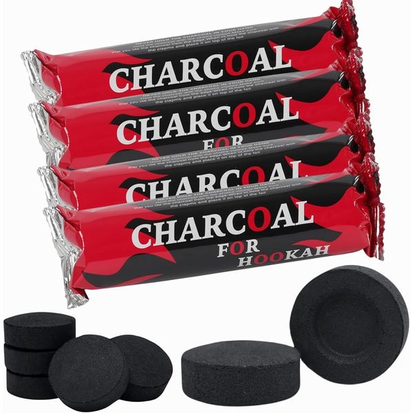 Quick Light Hookah Charcoal Discs, 3 Rolls, 30 Pieces Total