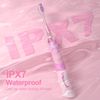 Kids Electric Toothbrushes Age 3+ Years Toddler Childrens Battery Toothbrush with Timer Colorful Flashing Light 4 Brush Heads for Baby Childs Boys Girls Waterproof Deep Clean Seago SG977 (Pink)