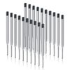 OFFCUP Gel Pen Refills, 20pcs Replaceable Metal Ballpoint Pens, Medium Point, Black