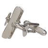 Onyx Art Quality Cufflink Set in Presentation Box - Tiger Moth Bi-Plane