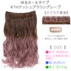 Brightlele ly65-RTH One-touch Extension Wig, Gradient, Long, Natural