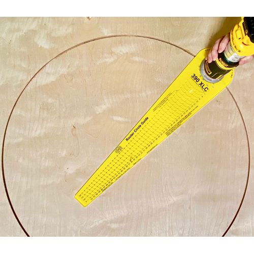Jasper 390 XLC Precision Circle Cutter Router Jig for Compact, & Cordless Routers - Circle Guide Kit Cuts Perfect XL Circles from 7 to 52 ¾ D