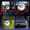 H6024 7" Round Glass H4 Headlight Housing Conversion Kit Chrome pair