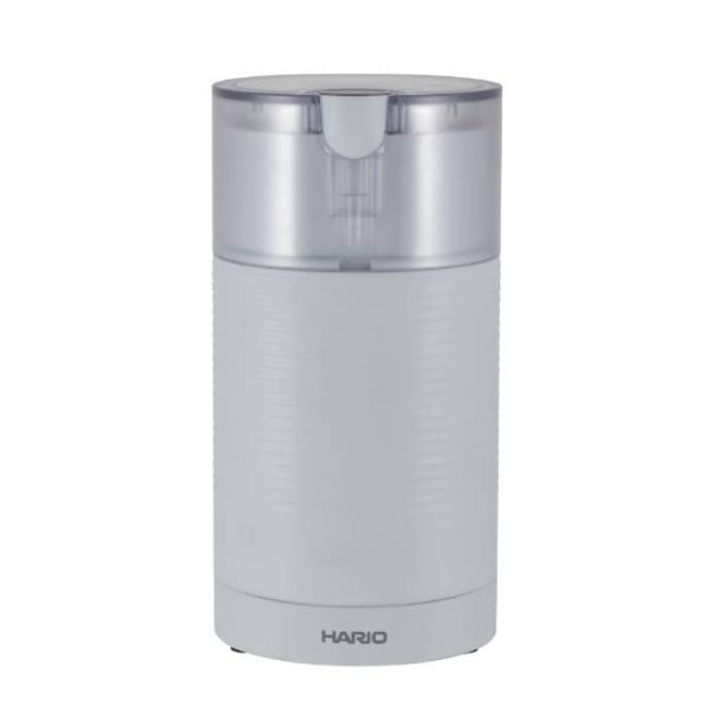 HARIO EMCS-5-W Coffee Grinder, White, Electric Coffee Grinder, Switch, 2.4 oz (70 g)